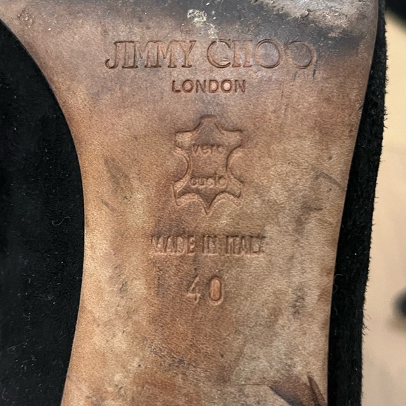 Jimmy Choo suede kitten heel boots size 40 (9/9.5) - Picture 10 of 10